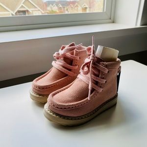 Toddler Pink Moc-Toe Boots